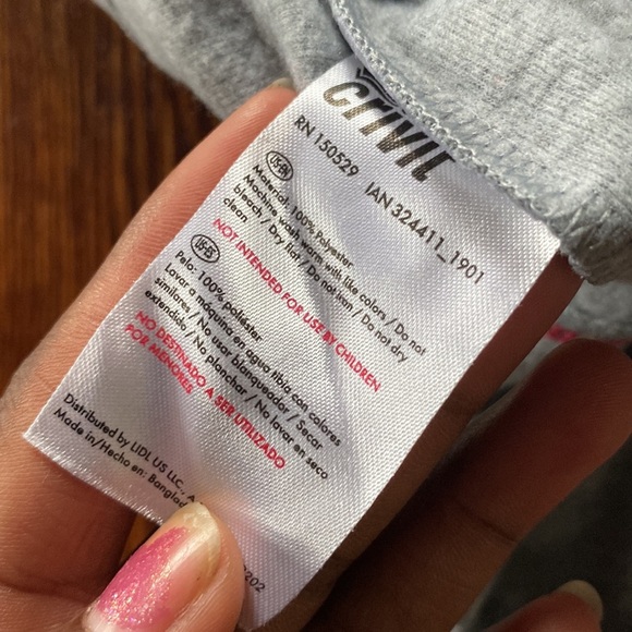 Crivit Gray Pullover SIZE S - Picture 4 of 5